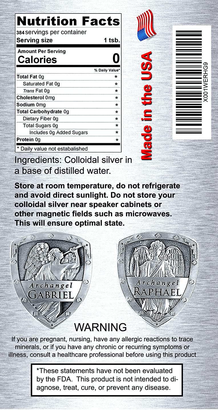 Angels Lab Colloidal Silver 10ppm 1919g packaging with label