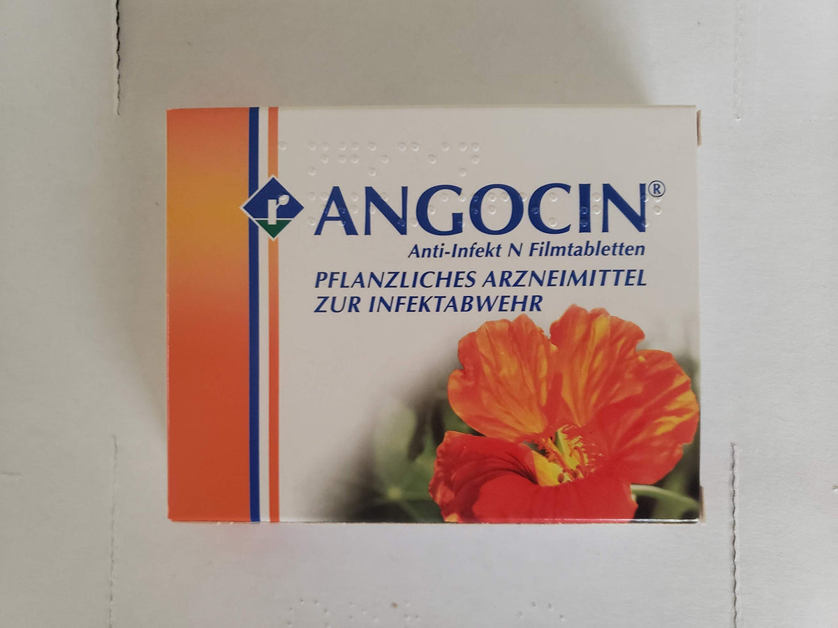 ANGOCIN Herbal Supplement 50 Tablets front view