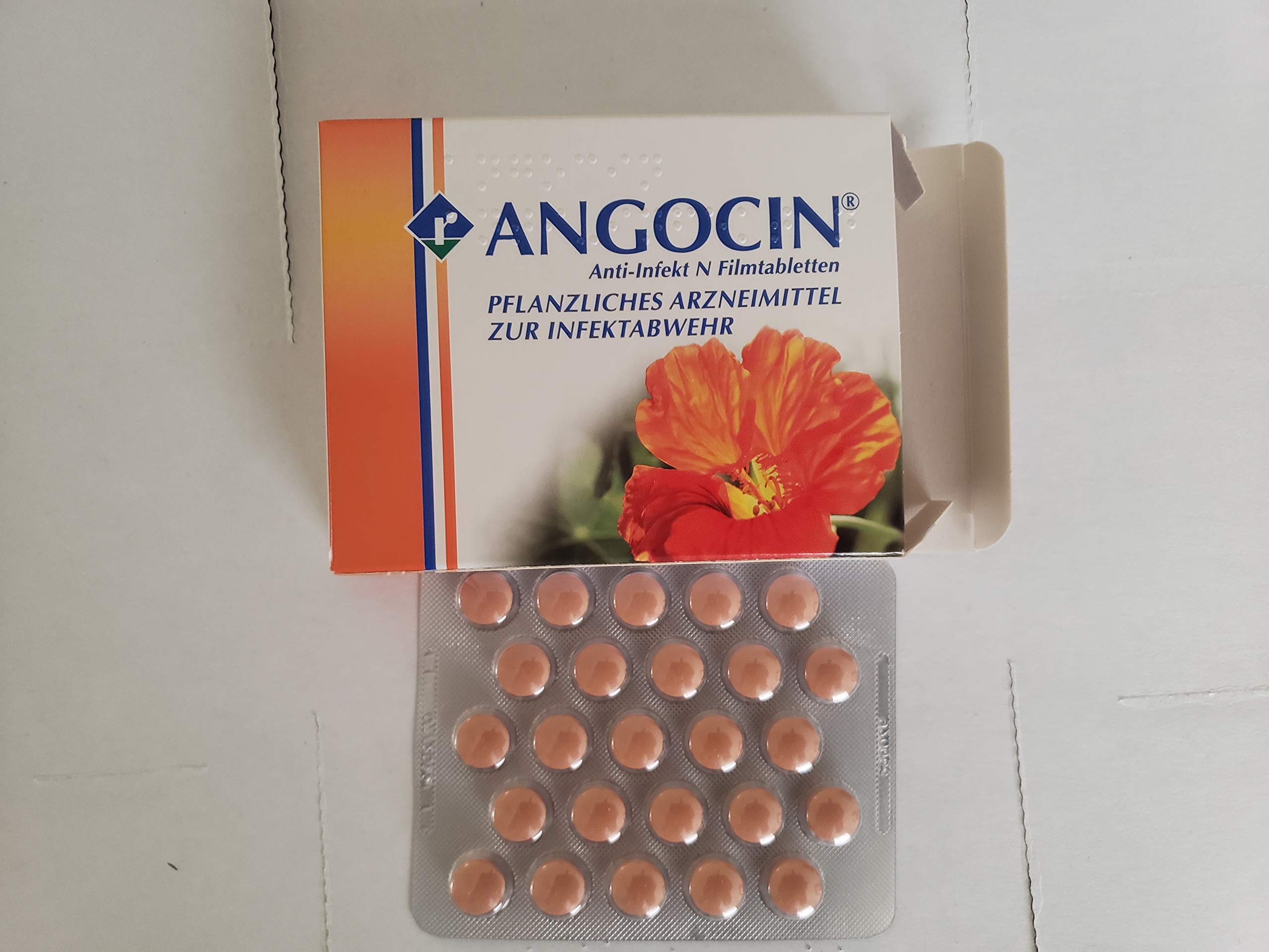 ANGOCIN Herbal Supplement side view showing packaging