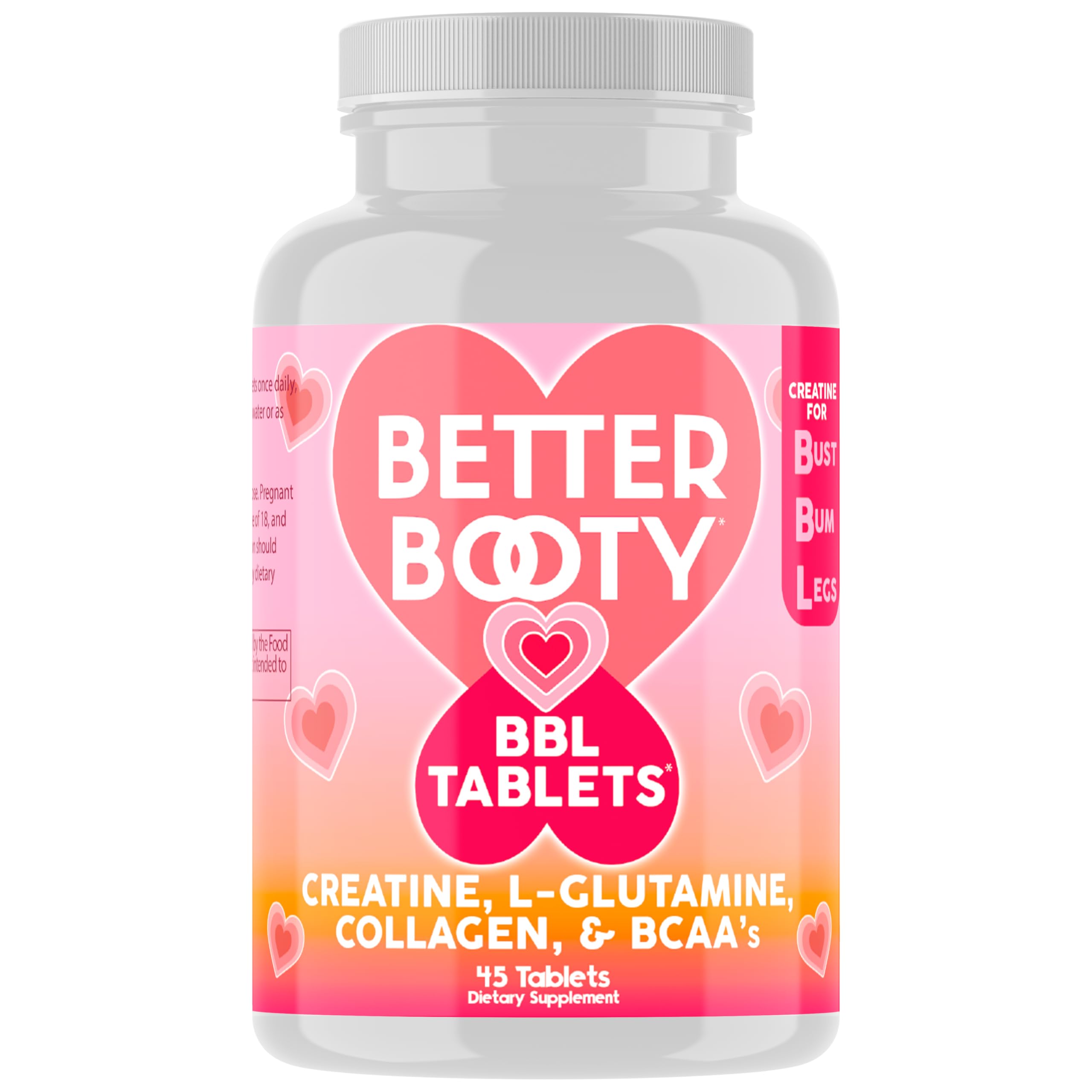 Angry Supplements Better Booty Creatine Complex Tablets front view