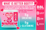 Angry Supplements Better Booty Glute Scoop 360g mixed in a drink