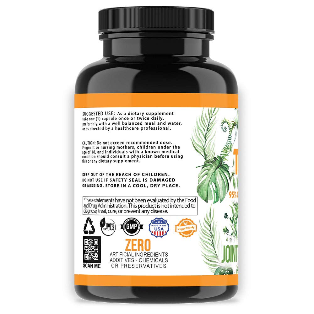 Angry Supplements Turmeric Curcumin 500mg capsules close-up
