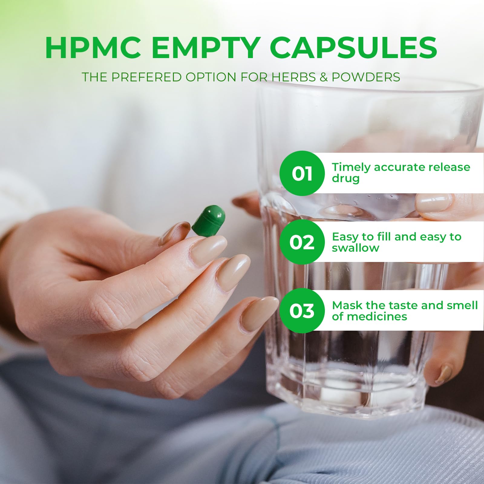 Angtai JN empty capsules with various powdered ingredients