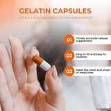 Angtai JN Empty Gelatin Capsules close-up of gelatin material
