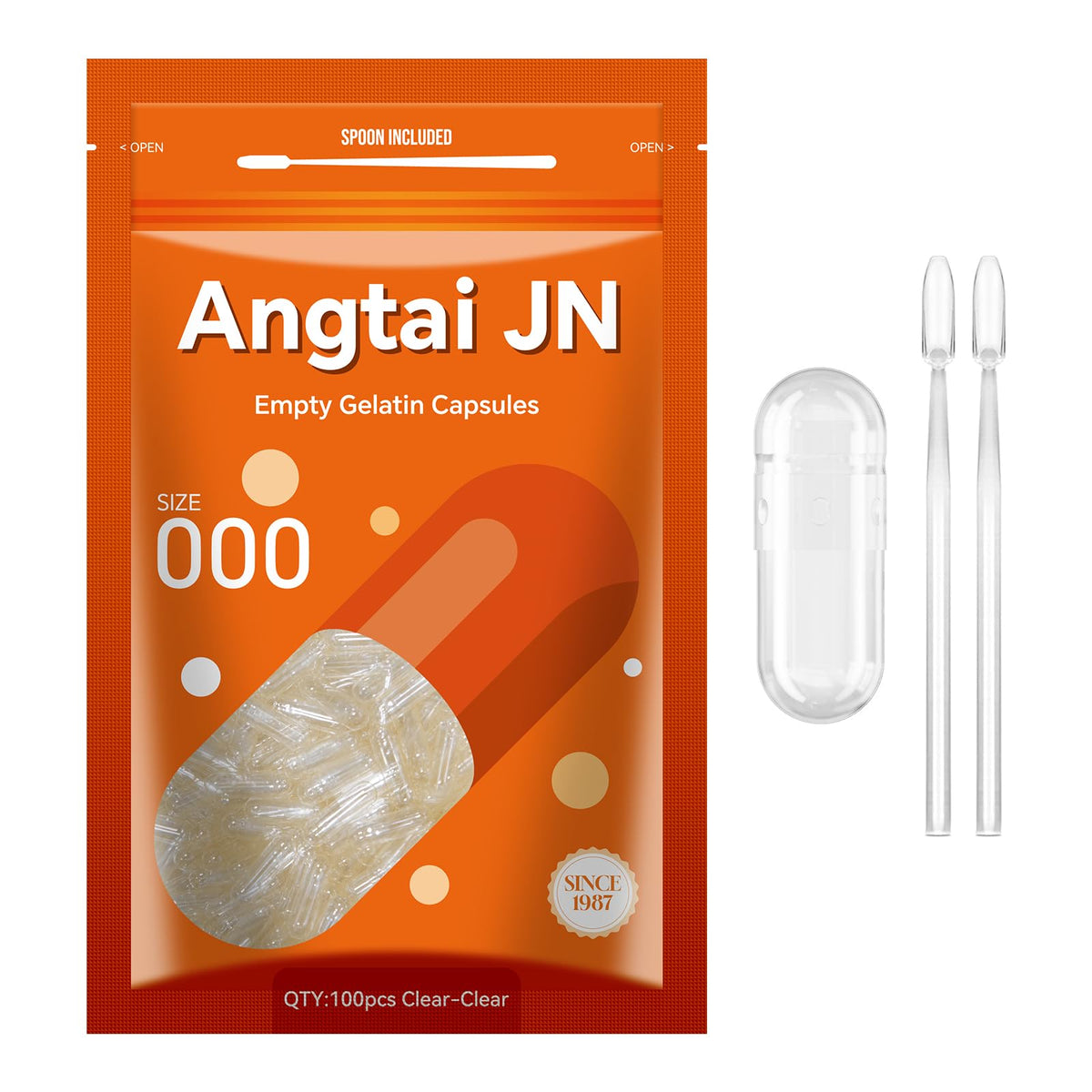 Angtai JN Empty Gelatin Capsules front view