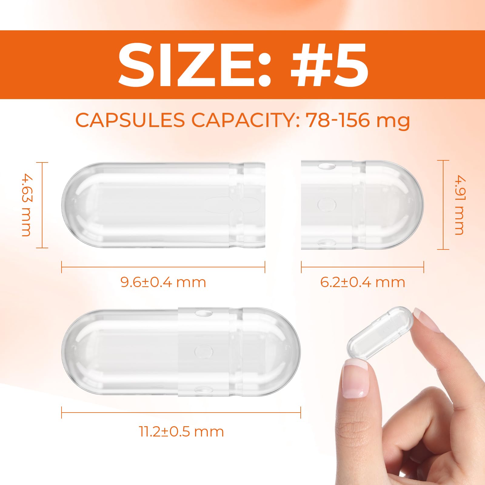 Angtai JN Empty Gelatin Capsules showing double lock design