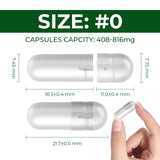 Angtai JN Empty Size 0 Capsules side view