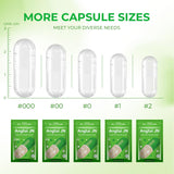 Angtai JN Empty Vegan Capsules Size 000 with filling scoops