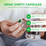Angtai JN Empty Vegan Capsules Size 1 side view