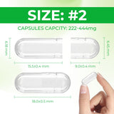 Angtai JN empty vegan capsules size 2 with natural ingredients