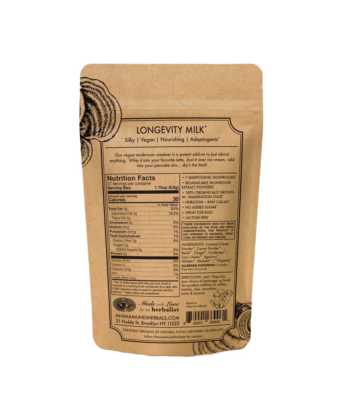 Anima Mundi Apothecary Adaptogenic Uplifter 227g packaging