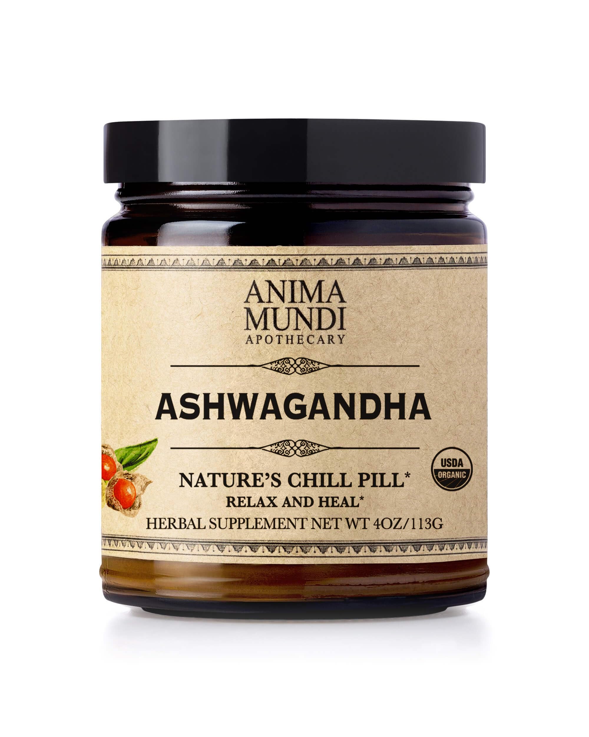 Anima Mundi Apothecary Ashwagandha Root Extract Powder front view