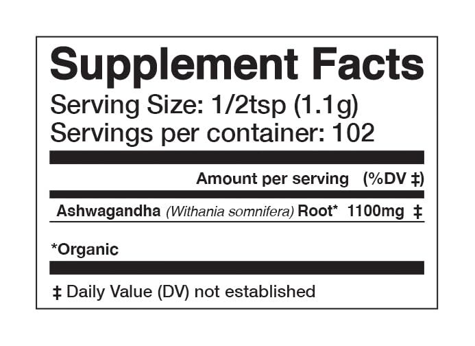 Anima Mundi Apothecary Ashwagandha Root Extract Powder scoop with powder