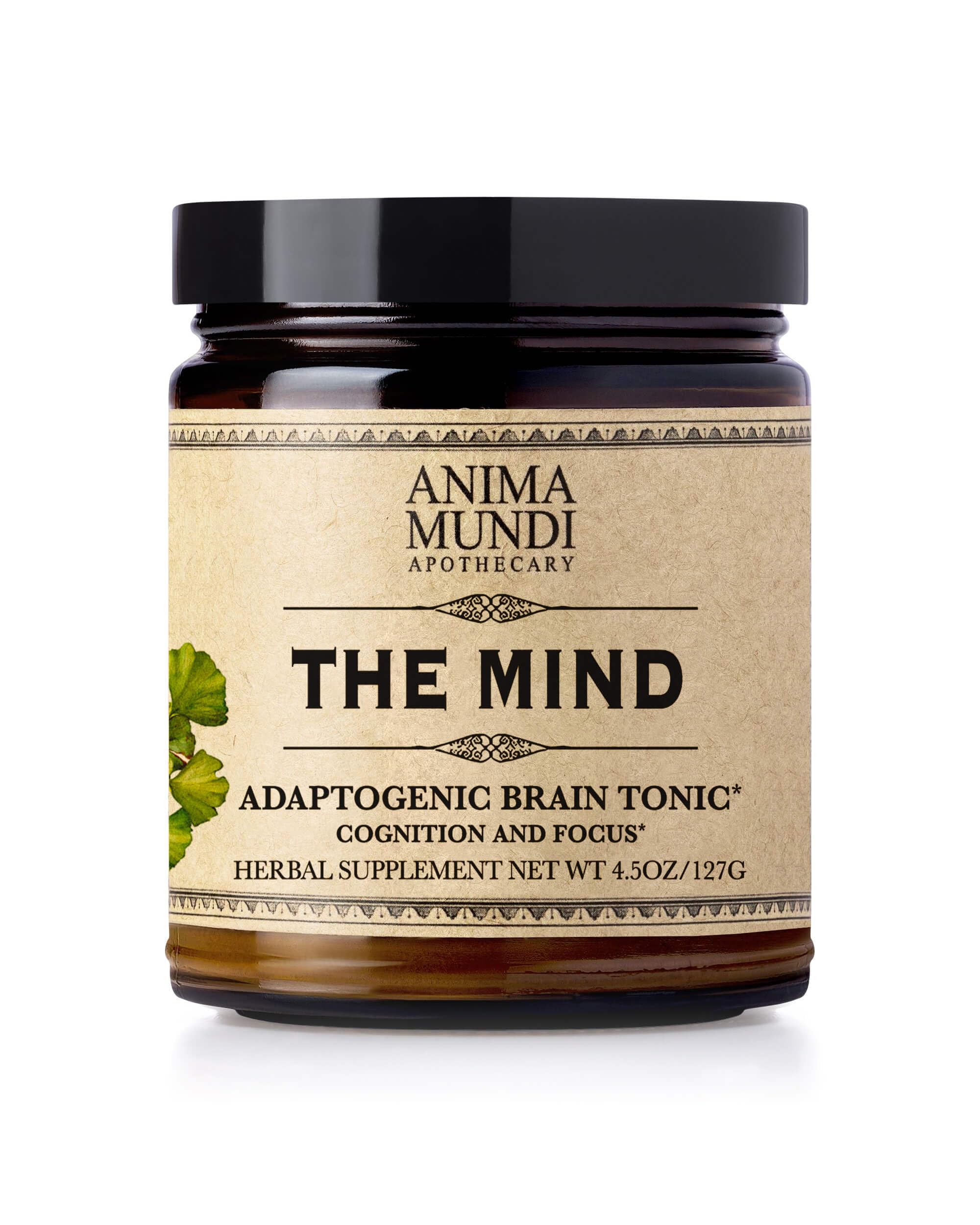 Anima Mundi Apothecary Brain Tonic Mushroom Blend 170g front view
