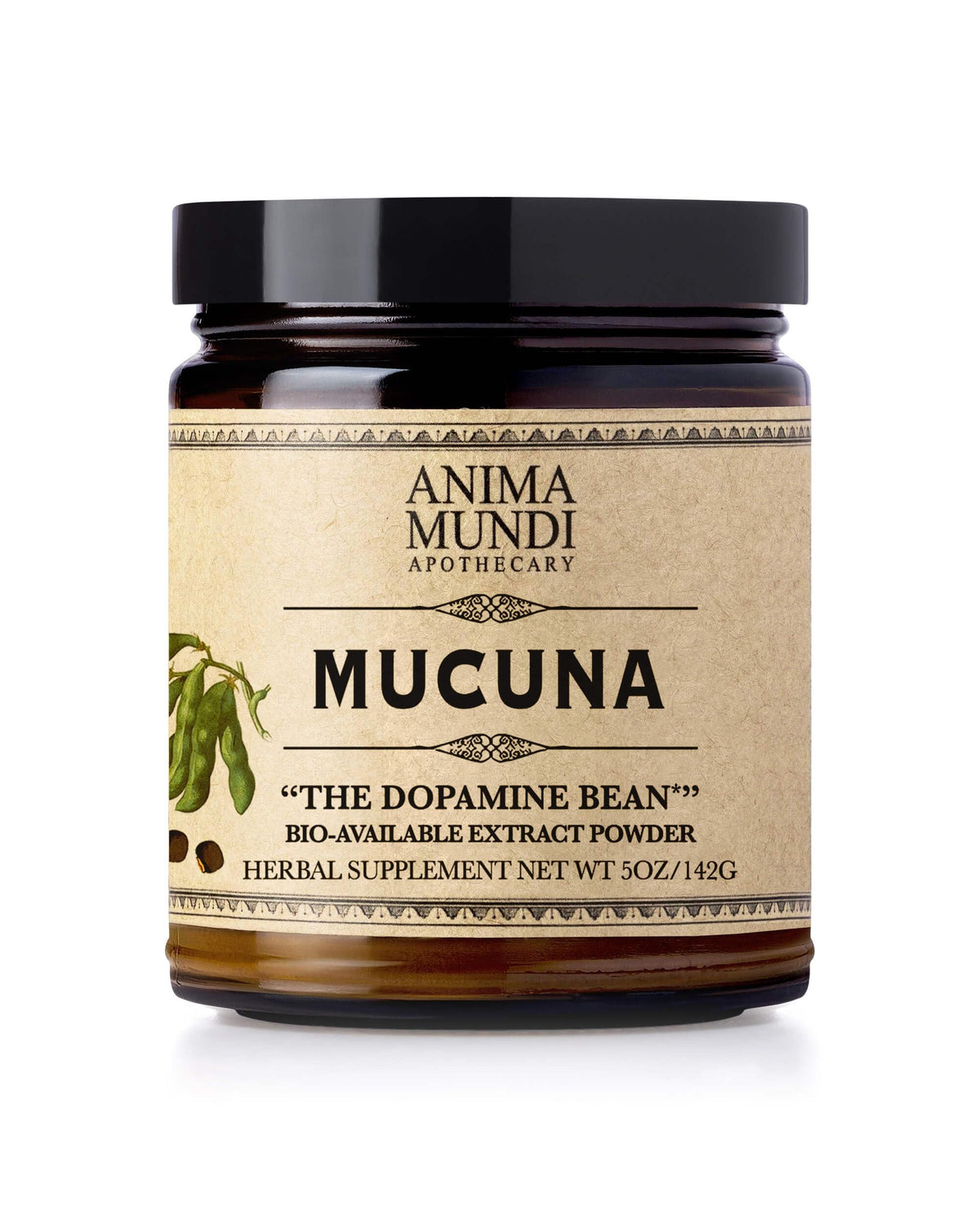 Anima Mundi Apothecary Mucuna Pruriens 5oz seed extract powder front view