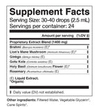 Anima Mundi Brain Tonic bottle with a measuring spoon
