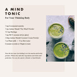 Anima Mundi Brain Tonic Mushroom Blend packaging with ingredients listed