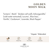 Anima Mundi Golden Moon Milk powder with spices on a kitchen counter