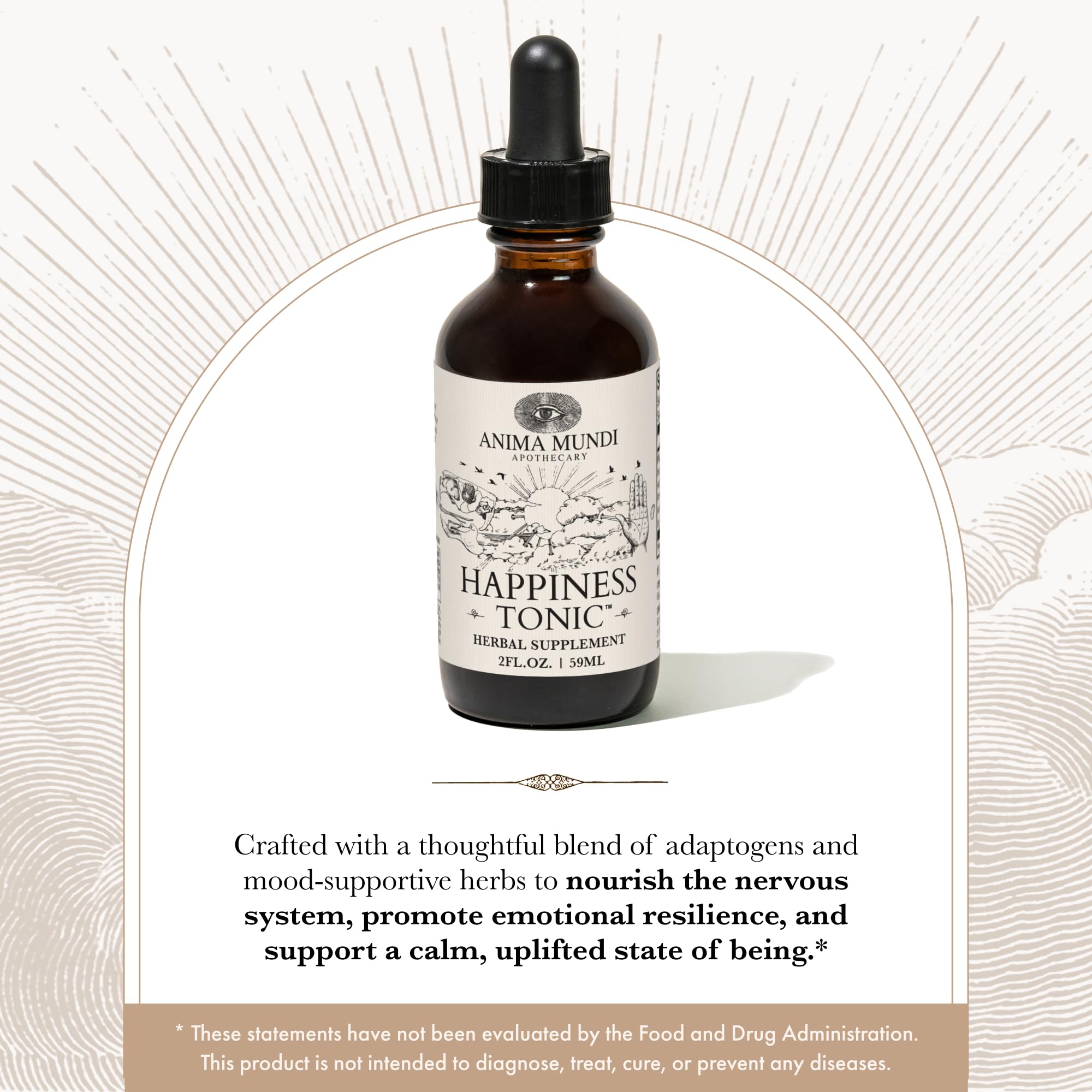 Anima Mundi Happiness Tonic 118g ingredients list