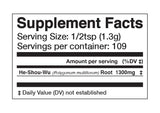 Anima Mundi He Shou Wu powdered herbal supplement in a smoothie