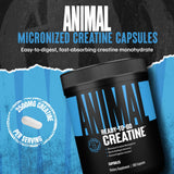 Animal Creatine Capsules bottle showing label