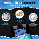 Animal Creatine Chews Candy Crush'd Flavor ingredients list