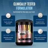 Animal Creatine HMB+ 345g nutritional information