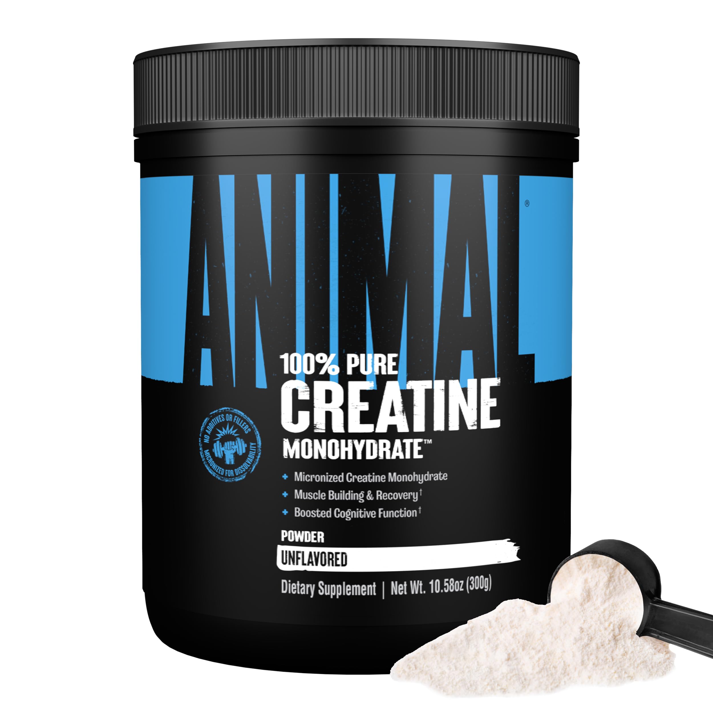 Animal Creatine Monohydrate 300g front view packaging