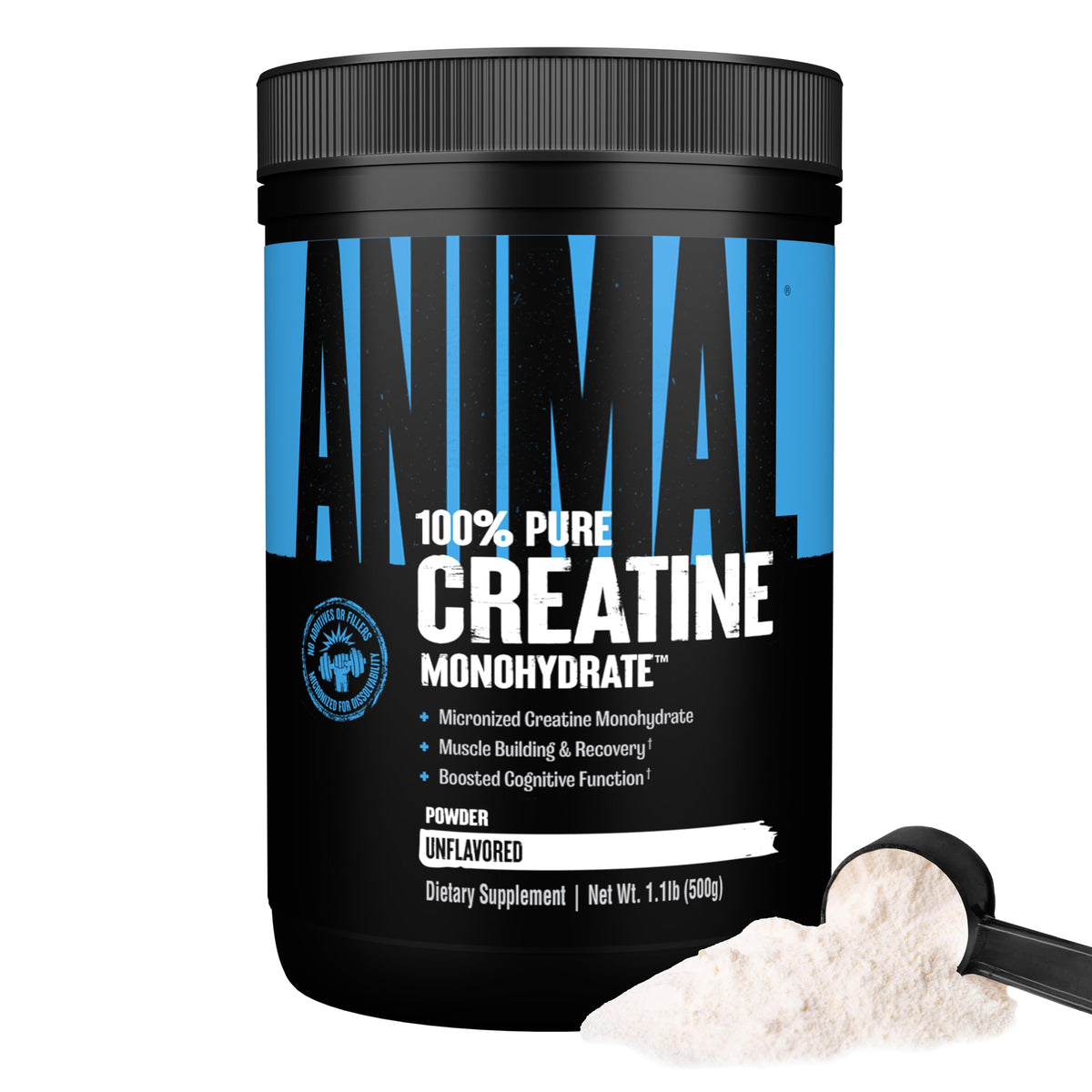 Animal Creatine Monohydrate Powder 454g front view