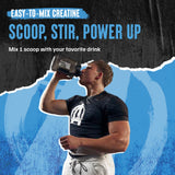 Animal Creatine Monohydrate Powder 454g with protein shake