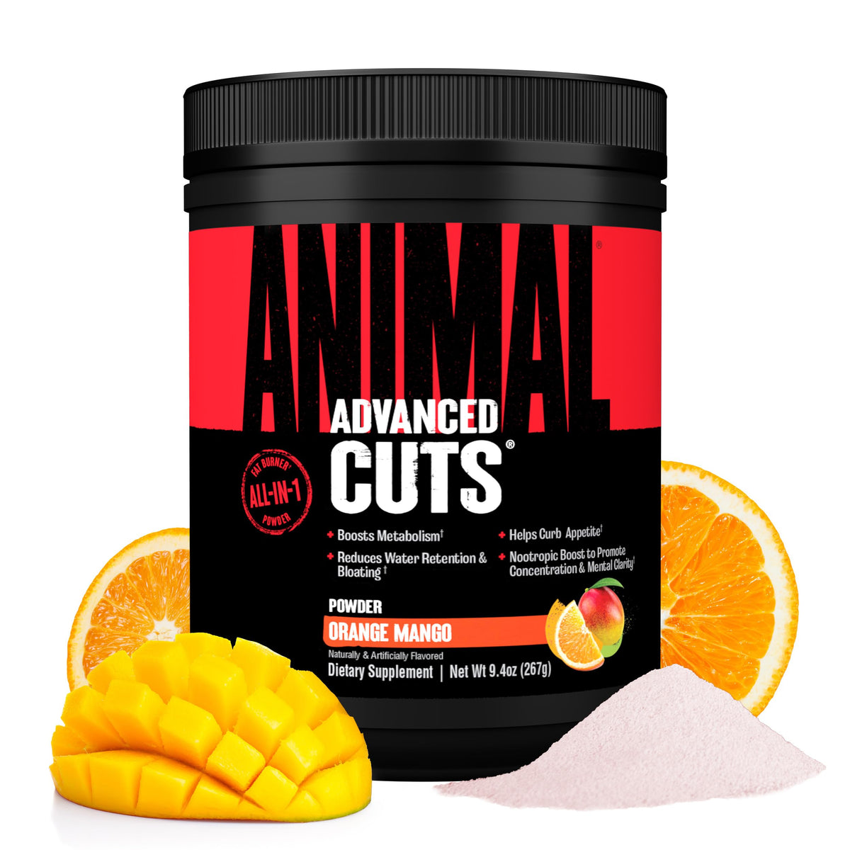 Animal Cuts Fat Burner Supplement 327g front view