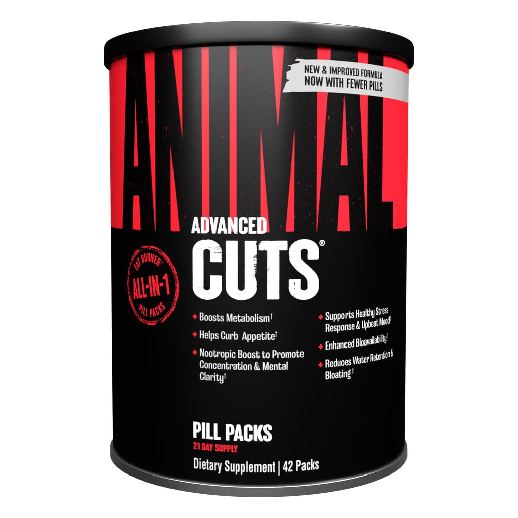 Animal Cuts fat burner supplement front view with packaging