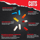 Animal Cuts supplement pack opened with pills visible