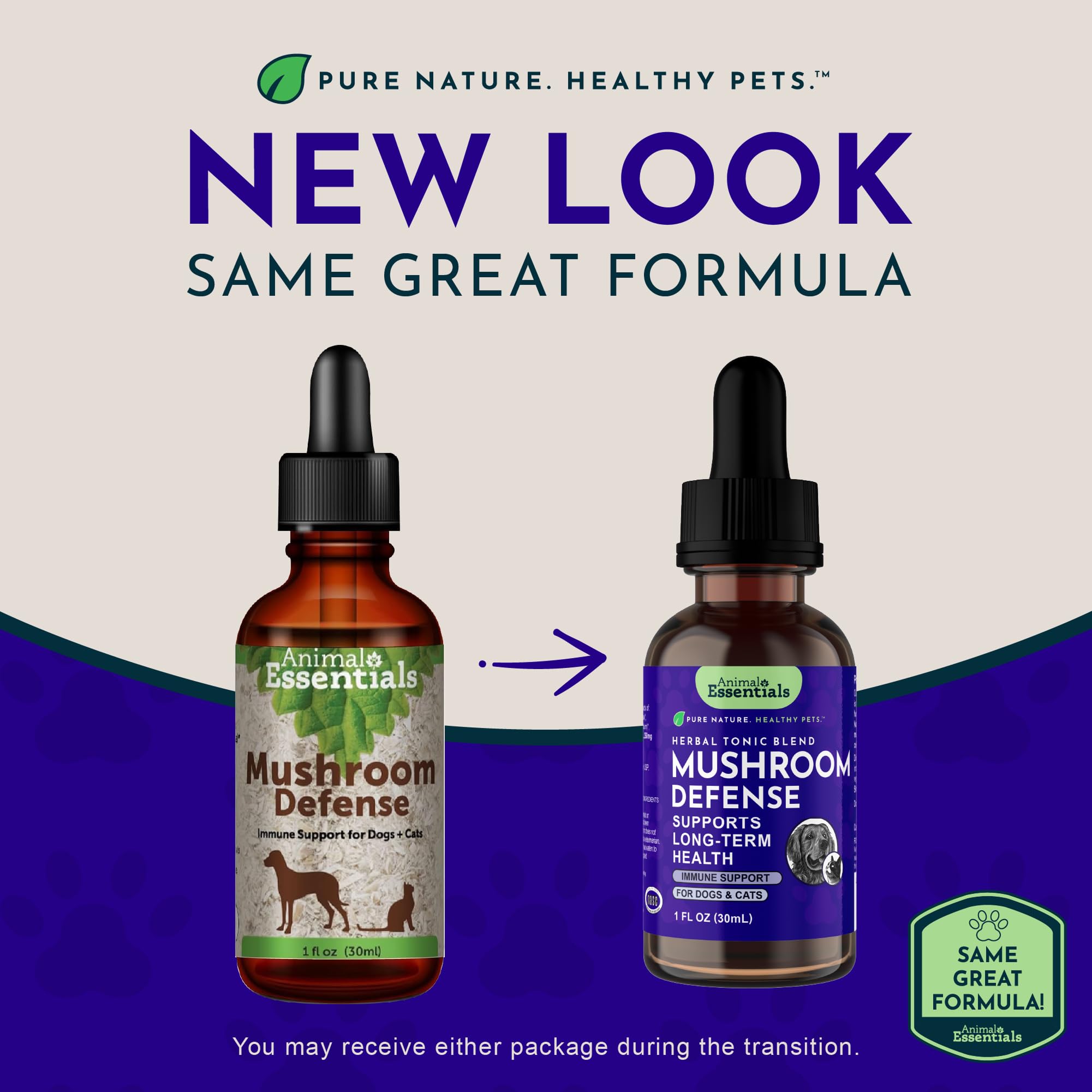 Animal Essentials Herbal Mushroom Tincture 100ml back view