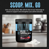 Animal Flex Joint Support Supplement 363g powder mixed in a glass