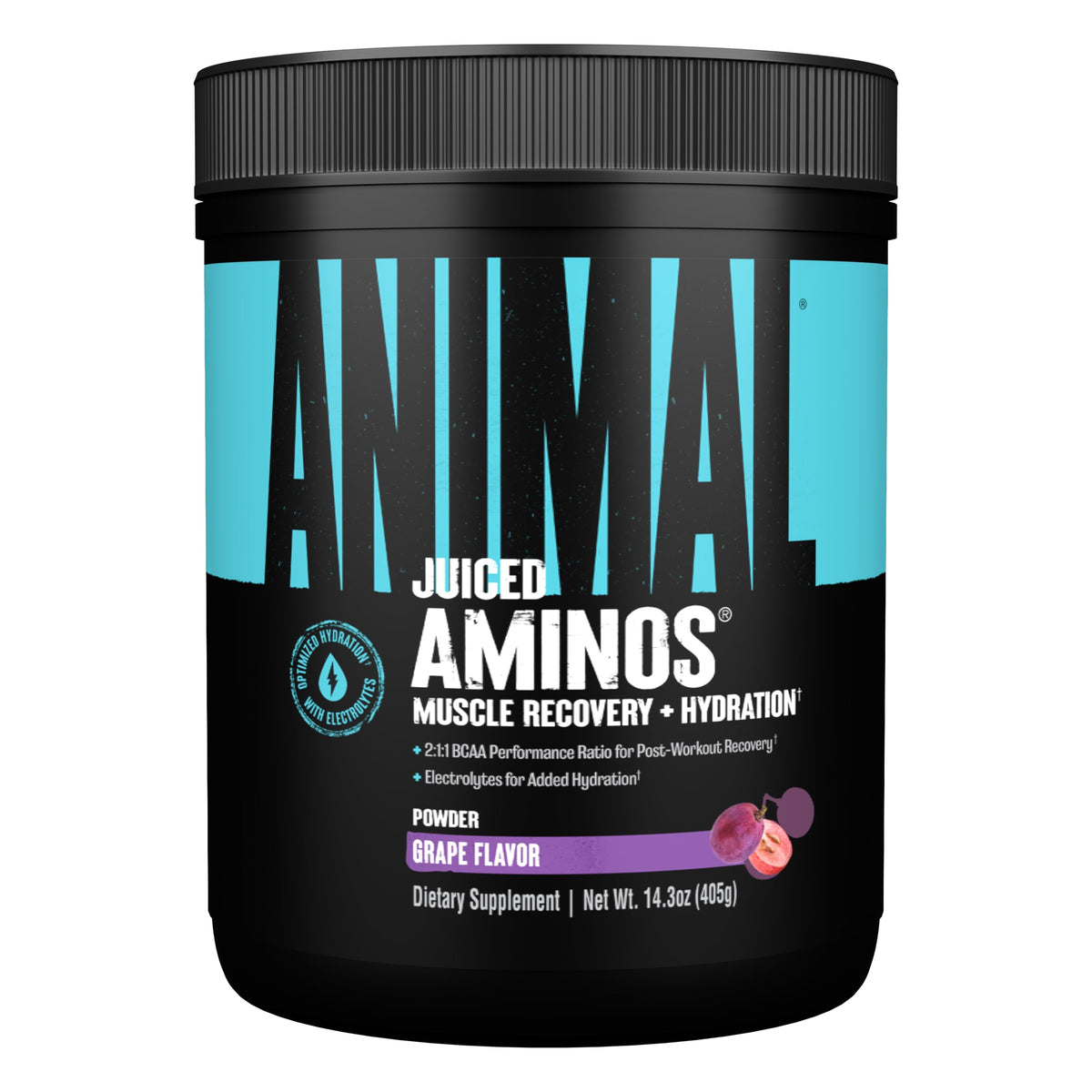 Animal Juiced Aminos 454g front view with packaging