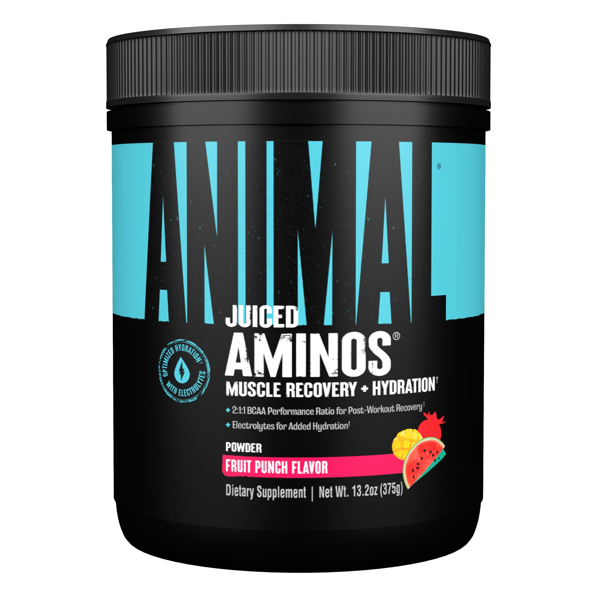 Animal Juiced Aminos + Hydration BCAA EAA Powder front view