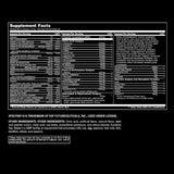Animal Pak Complete Nutrition Multivitamin back view with nutritional information