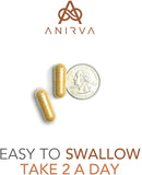 ANIRVA ClearDerm Acne Supplements displayed with lifestyle background