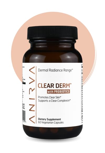 ANIRVA ClearDerm Acne Supplements front view with label