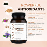 ANIRVA ClearDerm Acne Supplements ingredients list on packaging