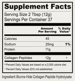 Anthony's Collagen Peptide Hydrolysate 454g back view