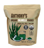 Anthony's Organic Chlorella Powder 227g front view