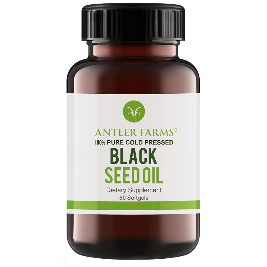 Antler Farms Black Seed Oil 100% Pure bottle front view