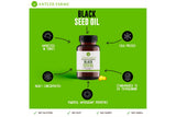 Antler Farms Black Seed Oil 100% Pure on wooden surface