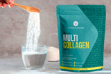 Antler Farms Multi Collagen Protein Powder scoop showing powder texture