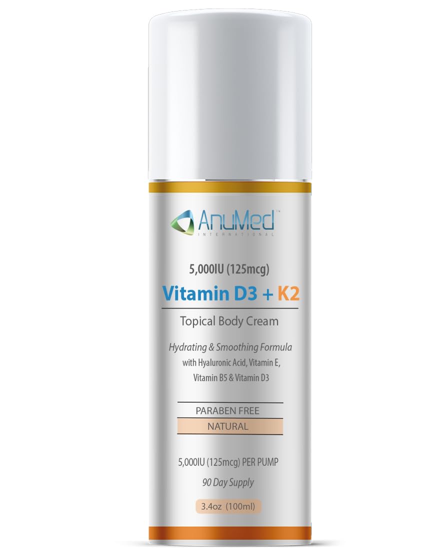 AnuMed International Vitamin D3 + K2 Cream 127g front view