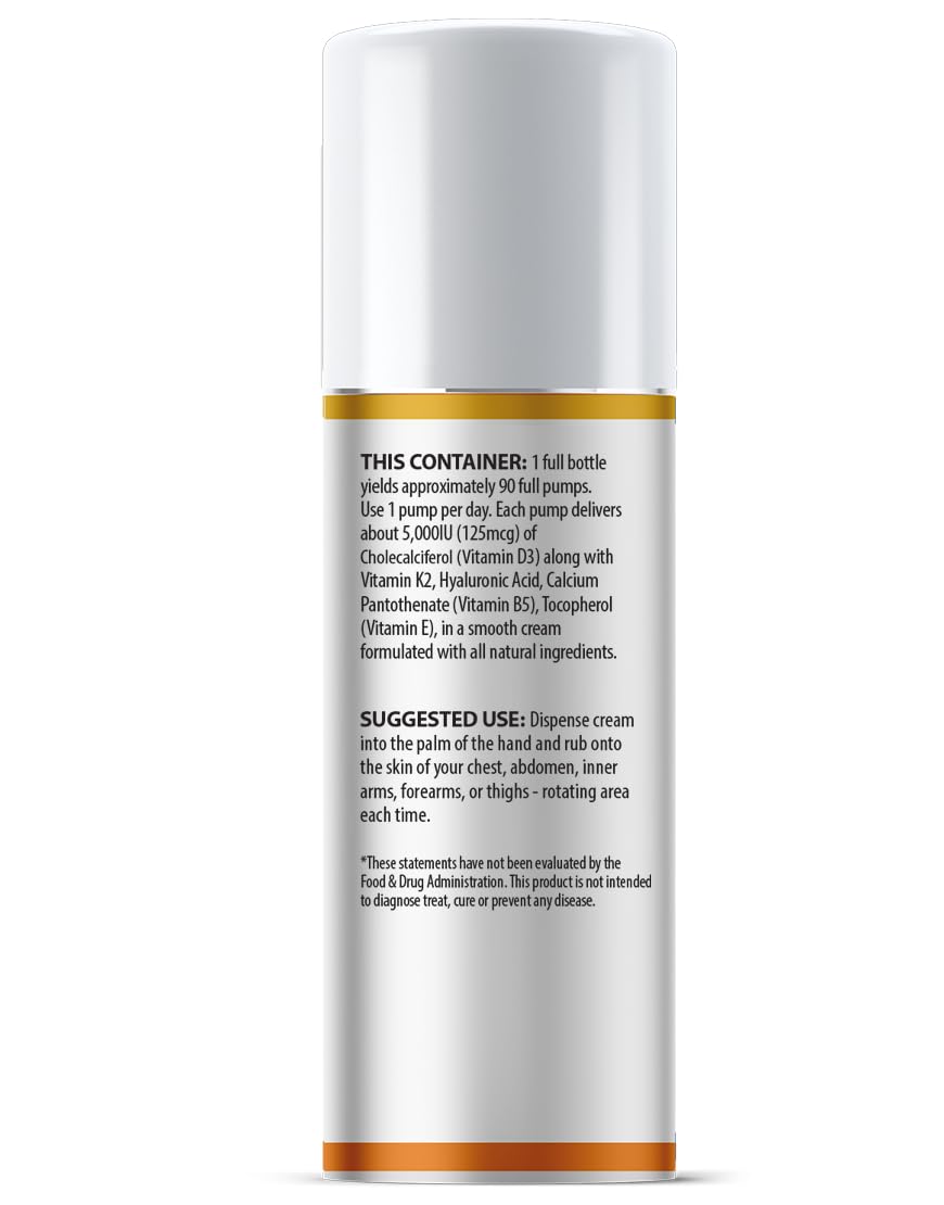 AnuMed International Vitamin D3 + K2 Cream 127g side view