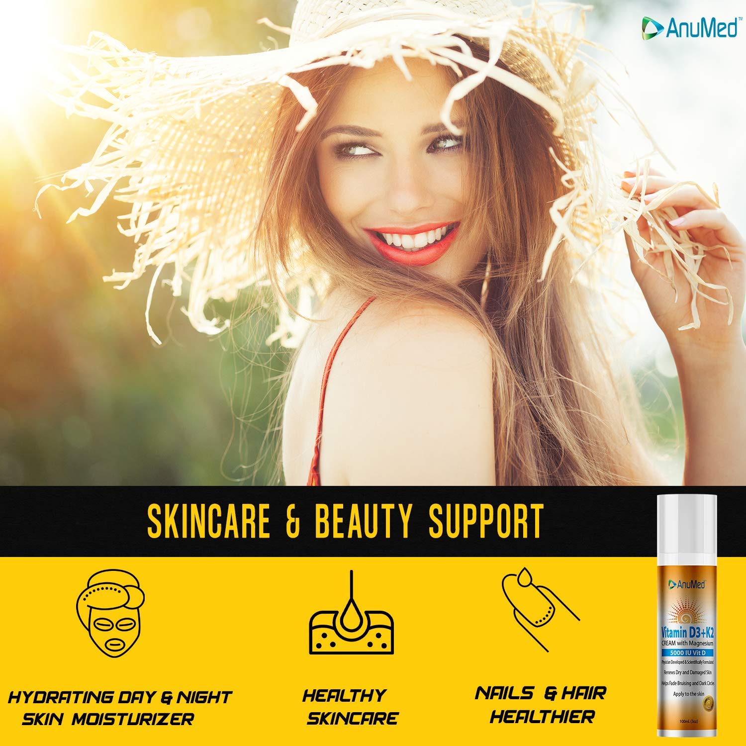 AnuMed International Vitamin D3 + K2 Cream 127g texture