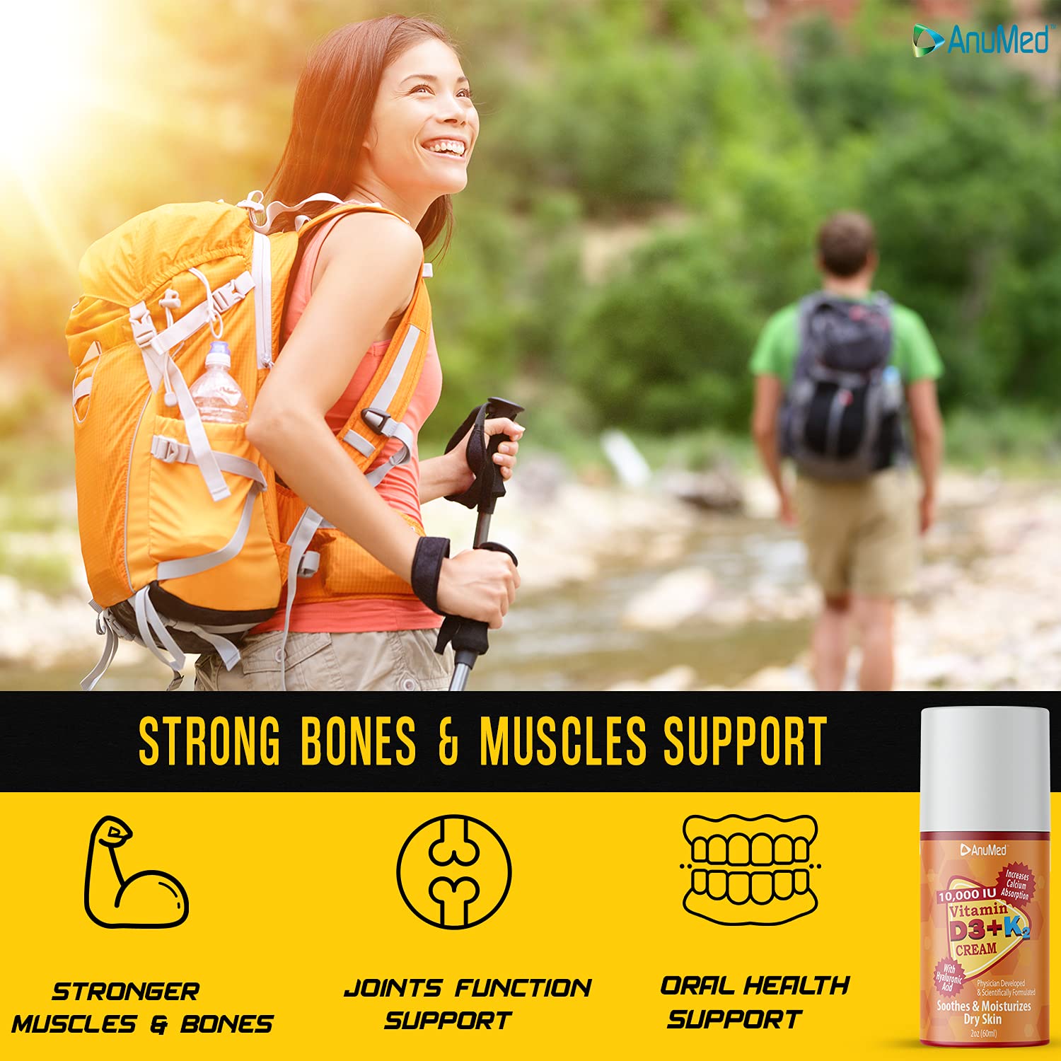 AnuMed International Vitamin D3 + K2 Cream ingredients list